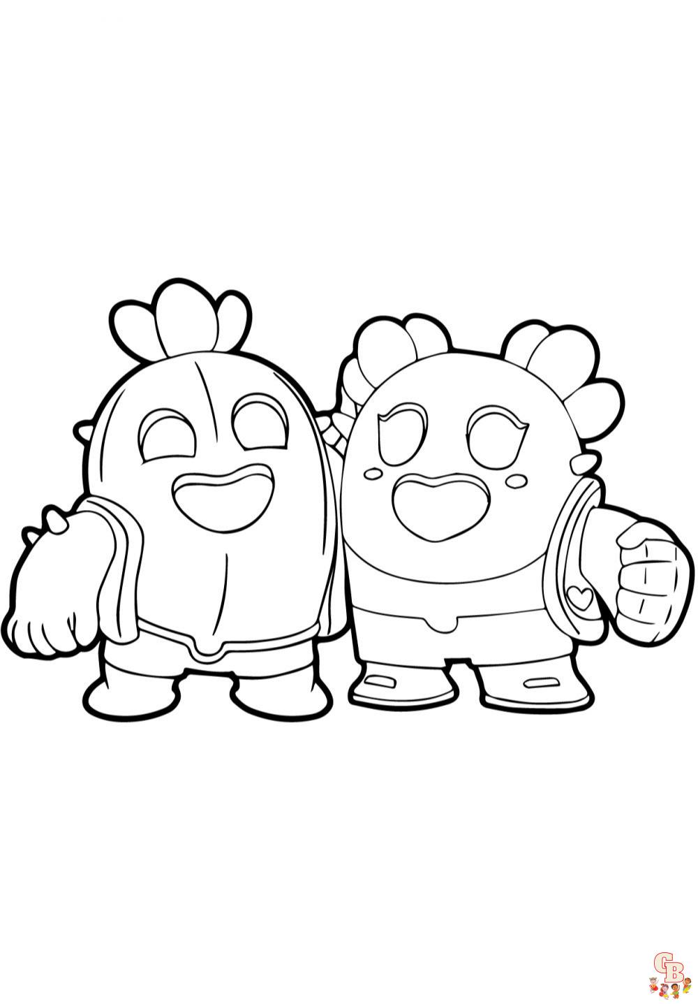 Coloriage Brawl Stars gratuits pour enfants - Les meilleurs dessins à colorier de personnages populaires