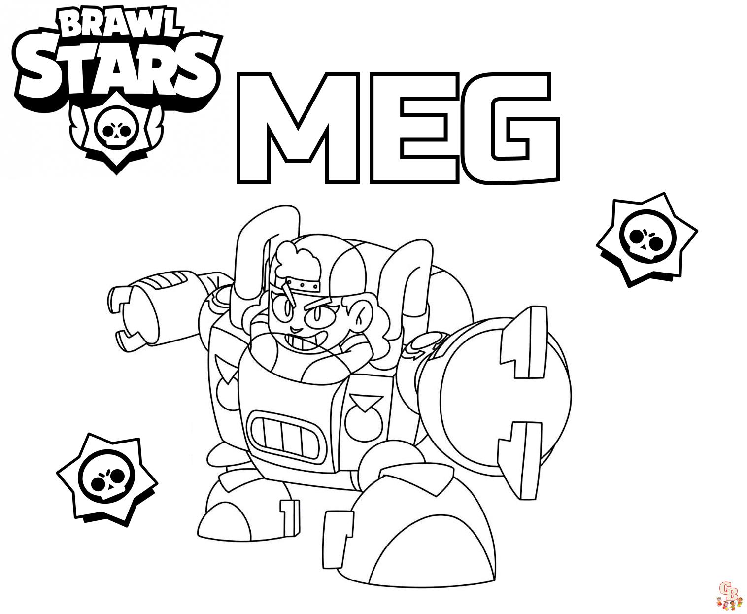 Coloriage Brawl Stars gratuits pour enfants - Les meilleurs dessins à colorier de personnages populaires