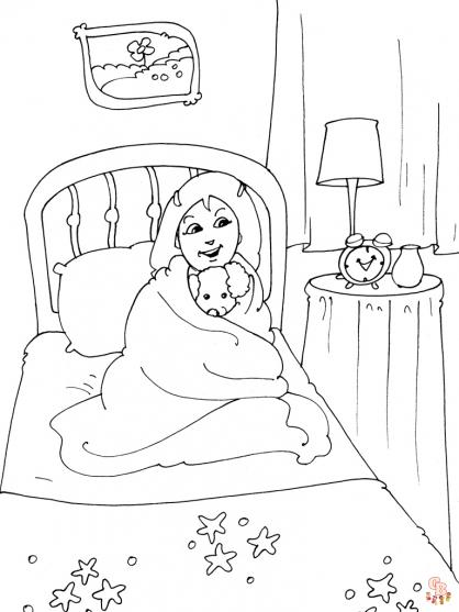 Coloriage de chambre idées et modèles pour enfants et adultes