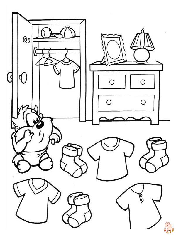 Coloriage de chambre idées et modèles pour enfants et adultes