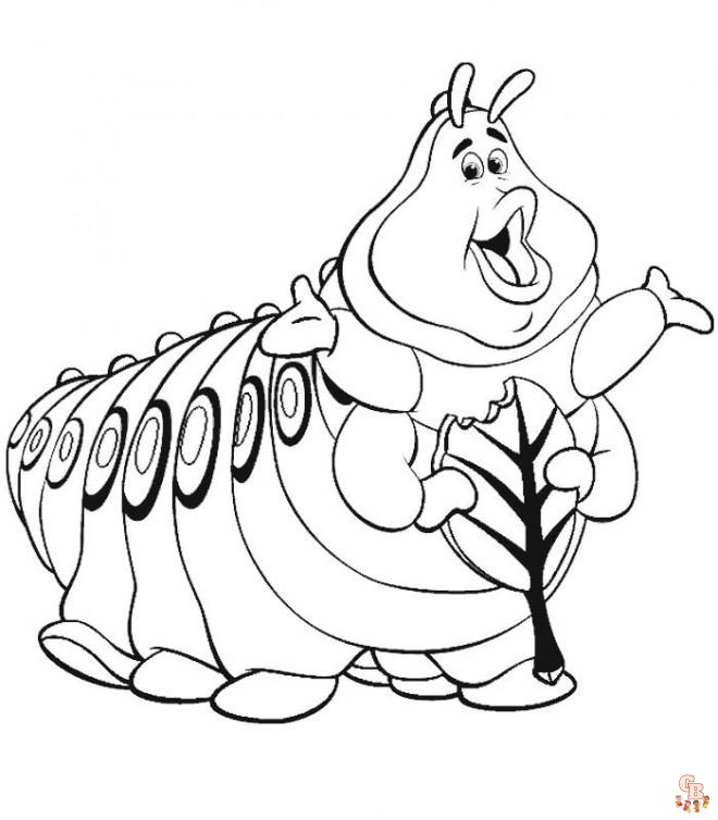 Chenille coloriage - Dessins de Chenille à colorier pour enfants et adultes