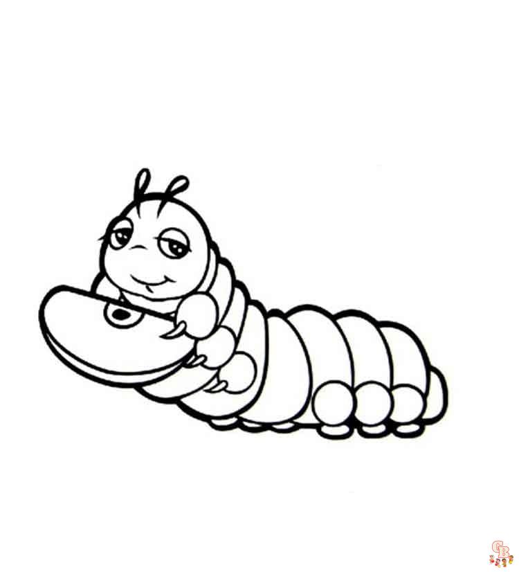 Chenille coloriage - Dessins de Chenille à colorier pour enfants et adultes