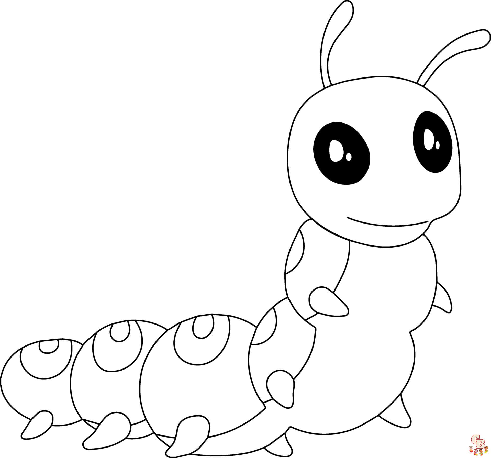 Chenille coloriage - Dessins de Chenille à colorier pour enfants et adultes