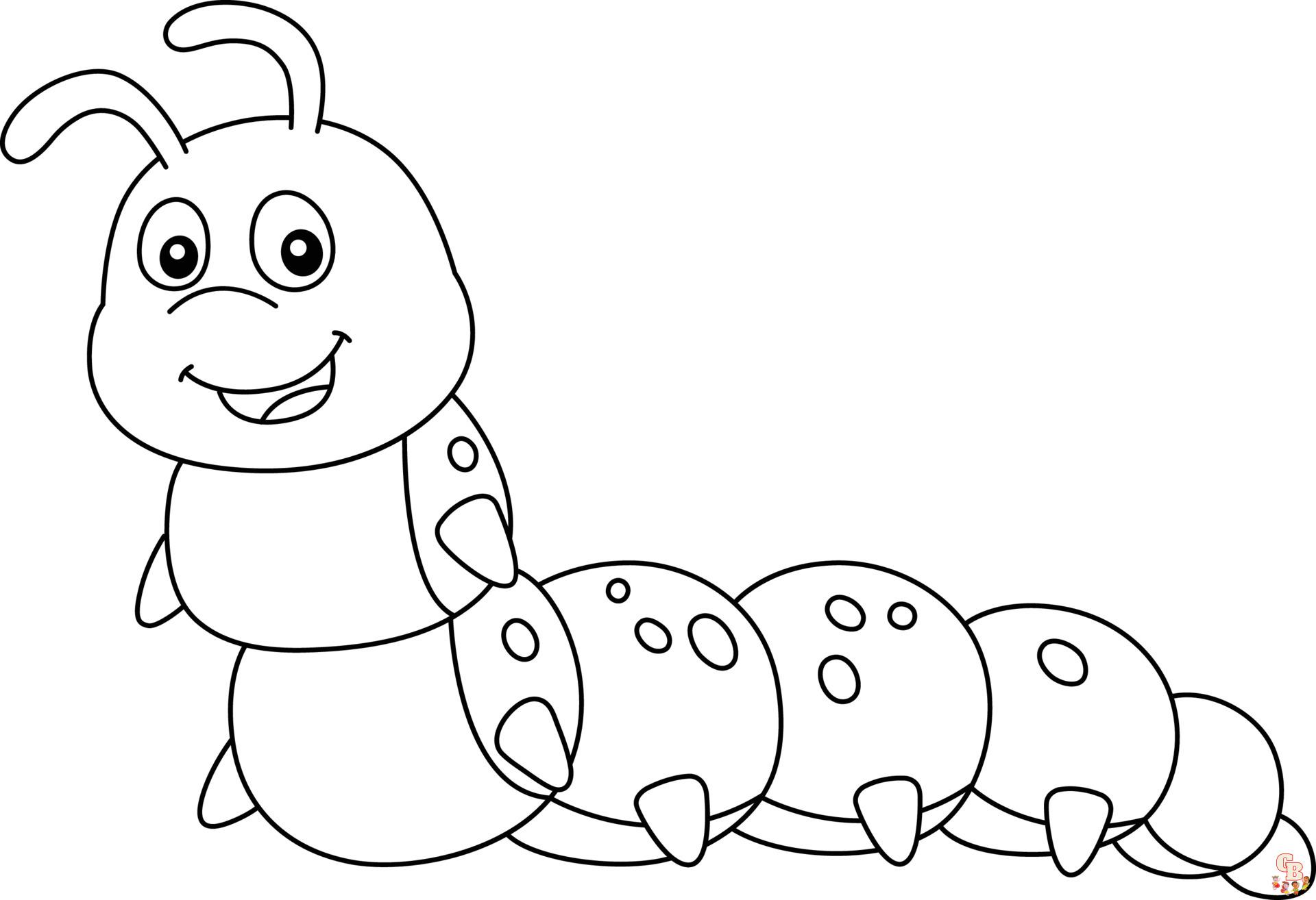 Chenille coloriage - Dessins de Chenille à colorier pour enfants et adultes