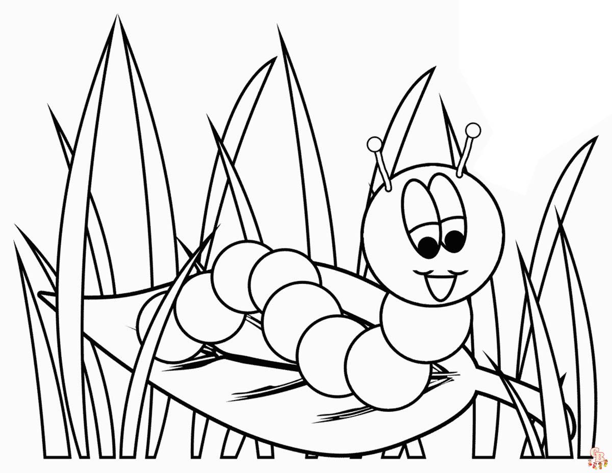 Chenille coloriage - Dessins de Chenille à colorier pour enfants et adultes