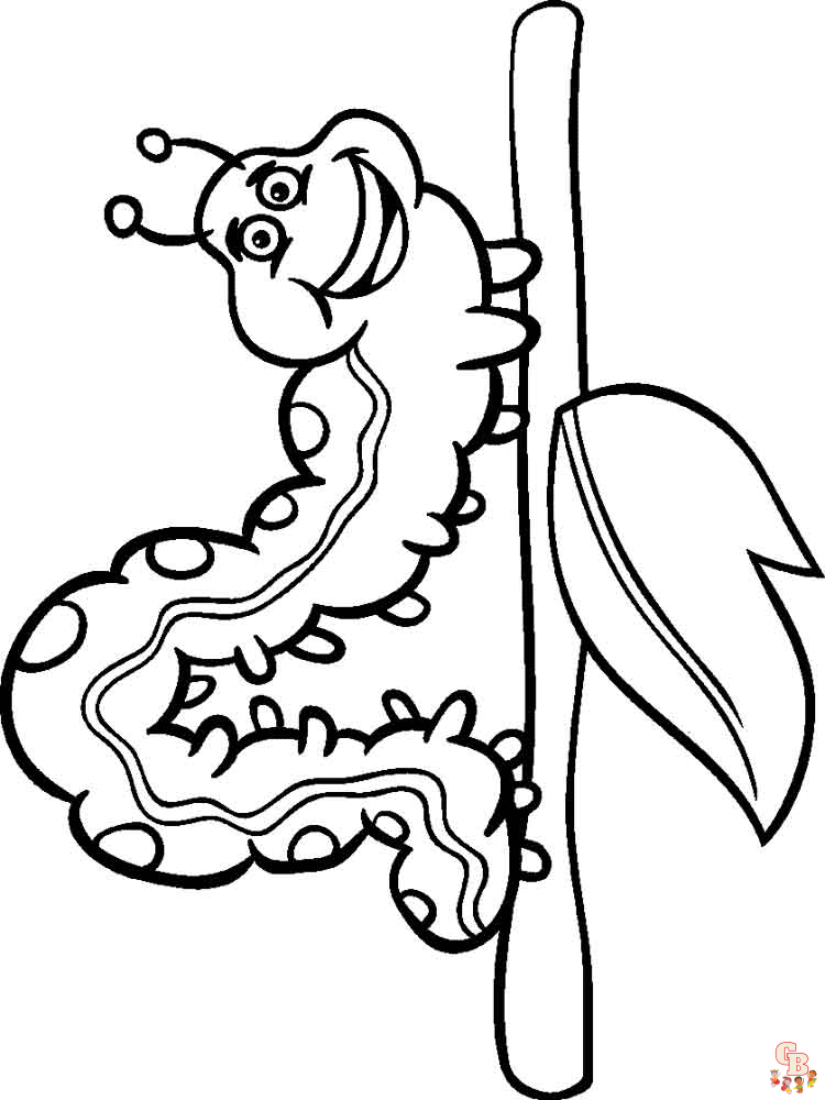 Chenille coloriage - Dessins de Chenille à colorier pour enfants et adultes