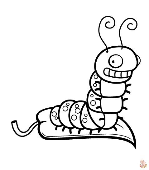 Chenille coloriage - Dessins de Chenille à colorier pour enfants et adultes