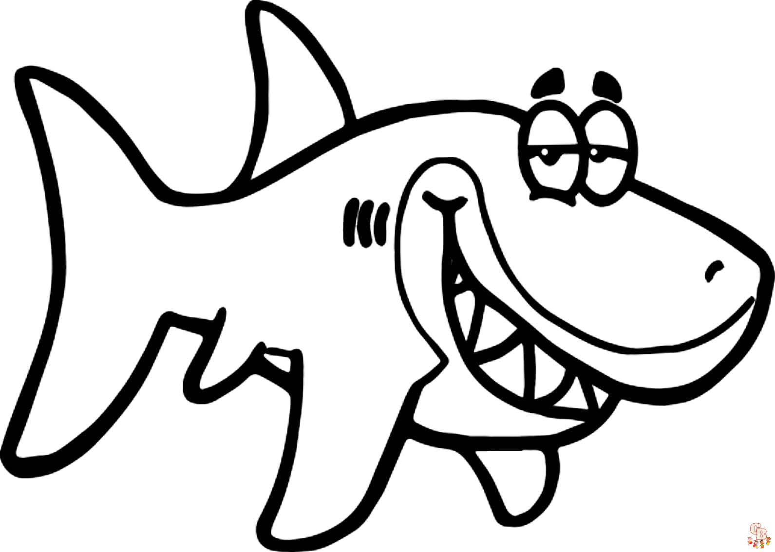 coloriage Baby Shark