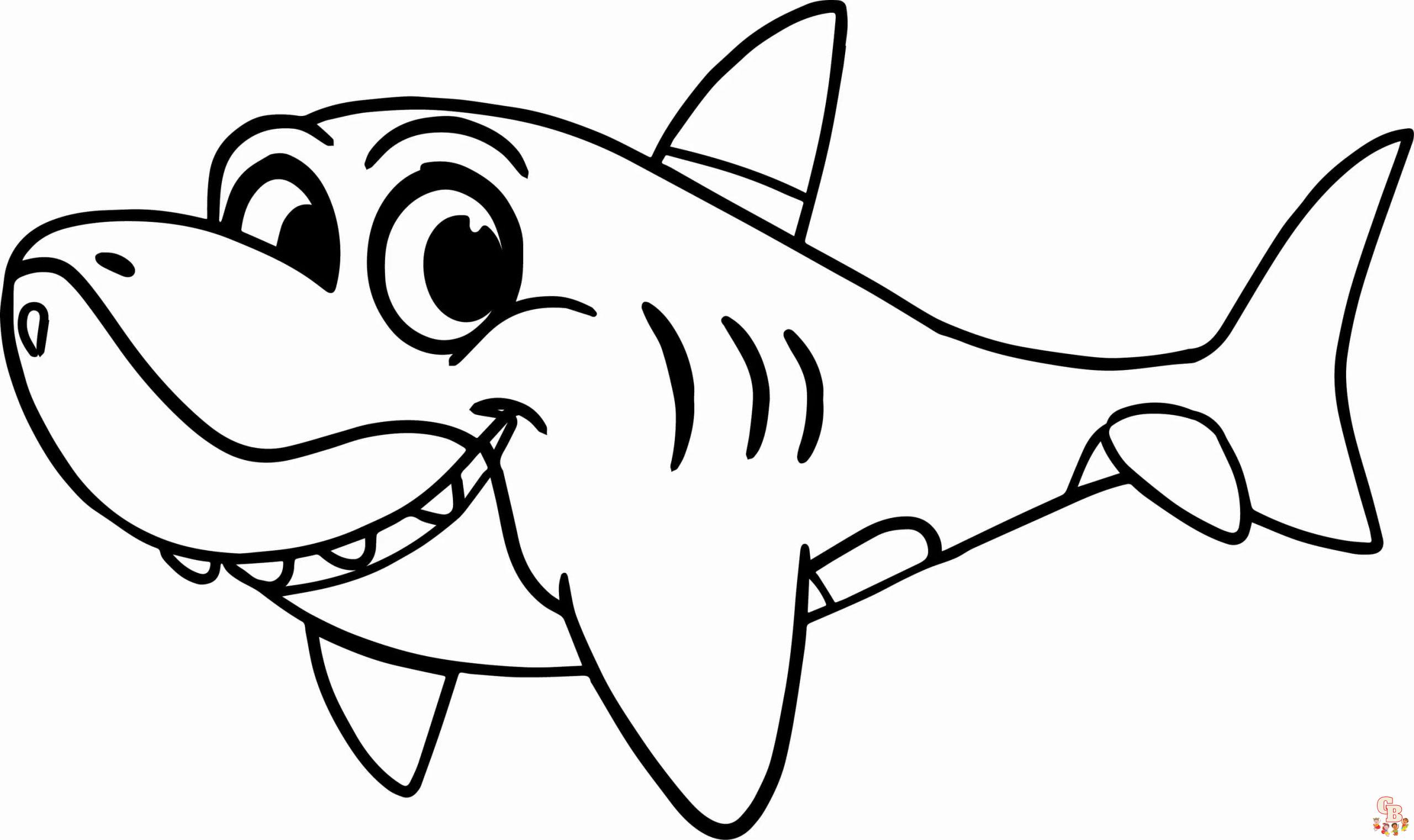 coloriage Baby Shark