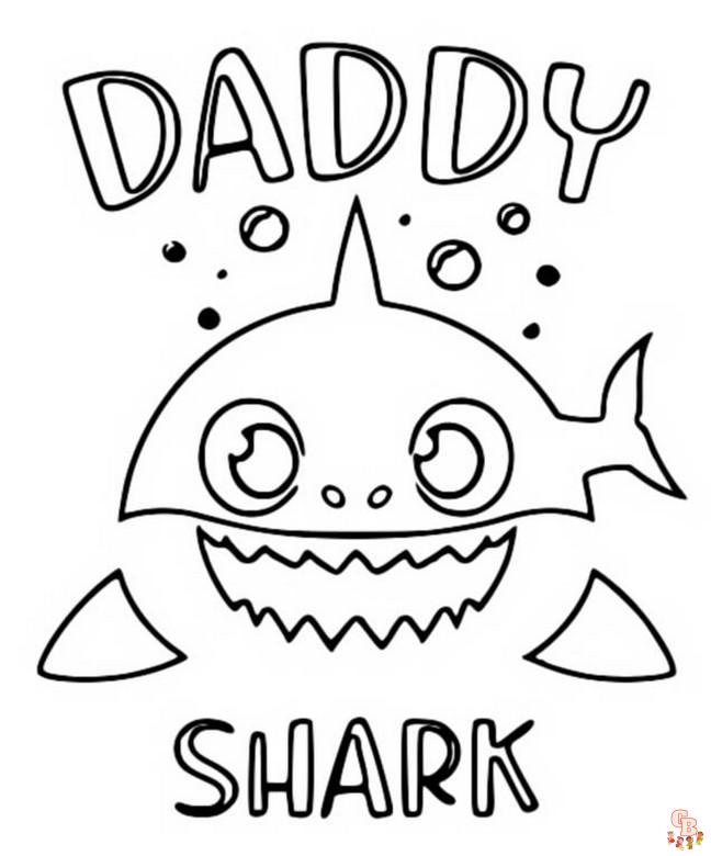 coloriage Baby Shark