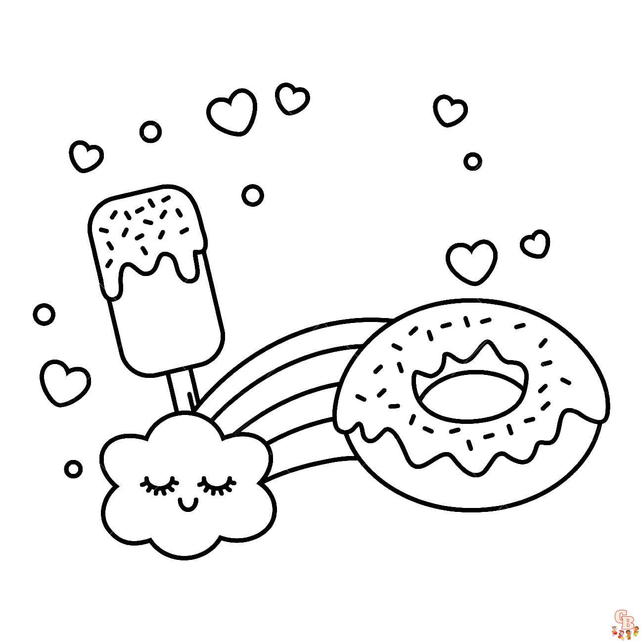 coloriage Donut