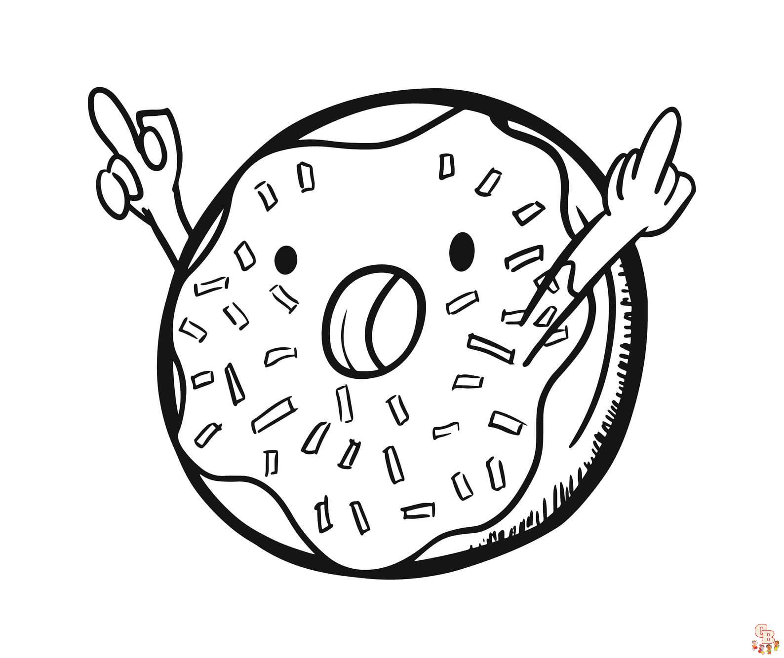 coloriage Donut