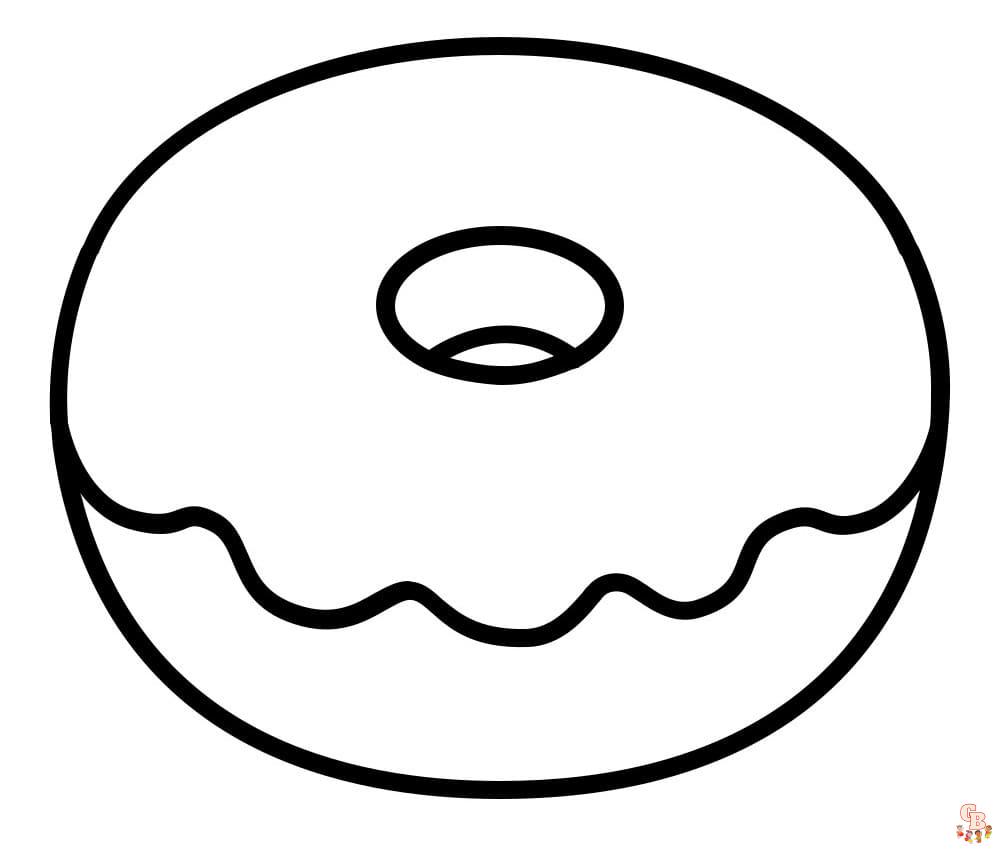 coloriage Donut