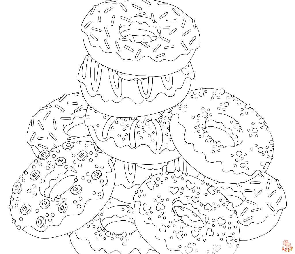 coloriage Donut