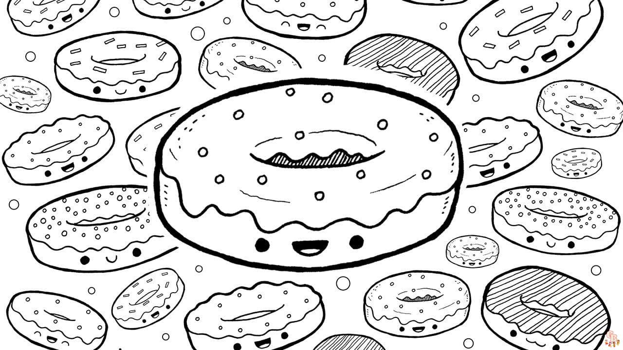 coloriage Donut