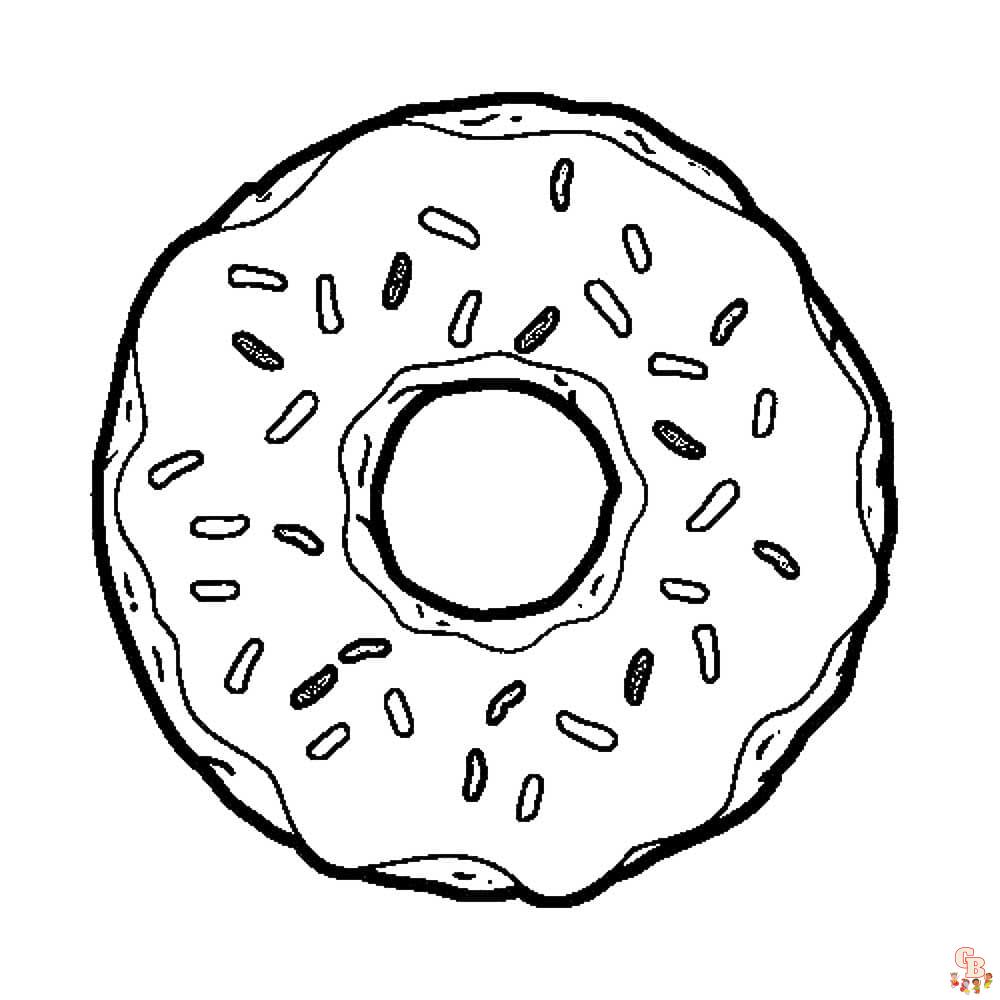 coloriage Donut