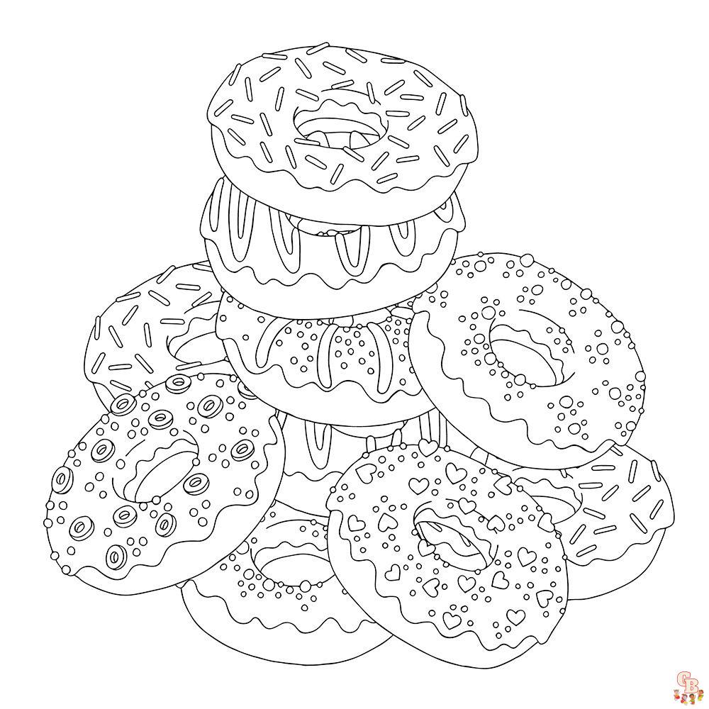 coloriage Donut