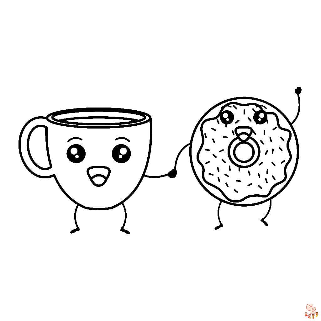 coloriage Donut