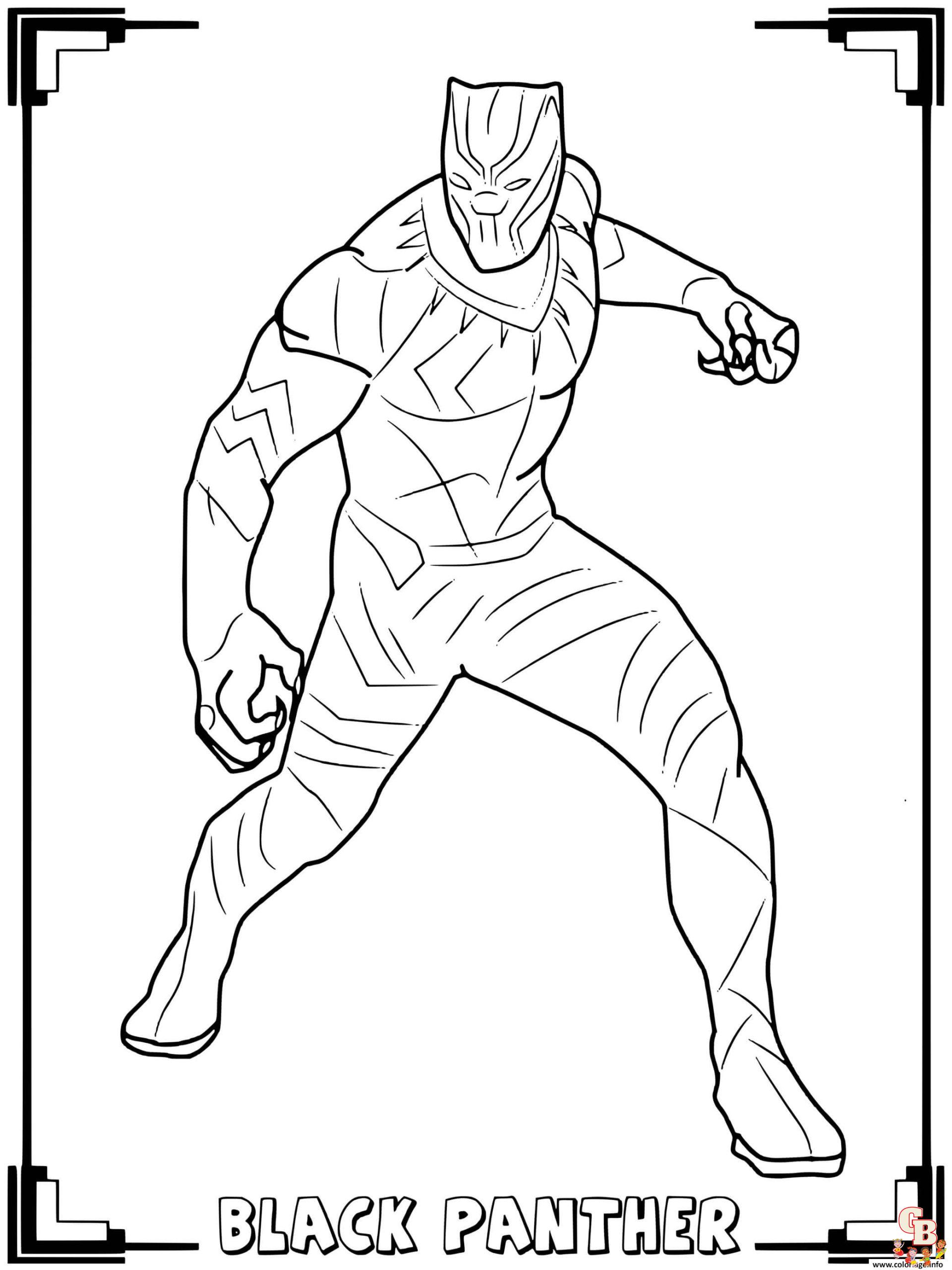 coloriage Wakanda