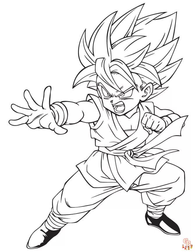 coloriage de Sangoku