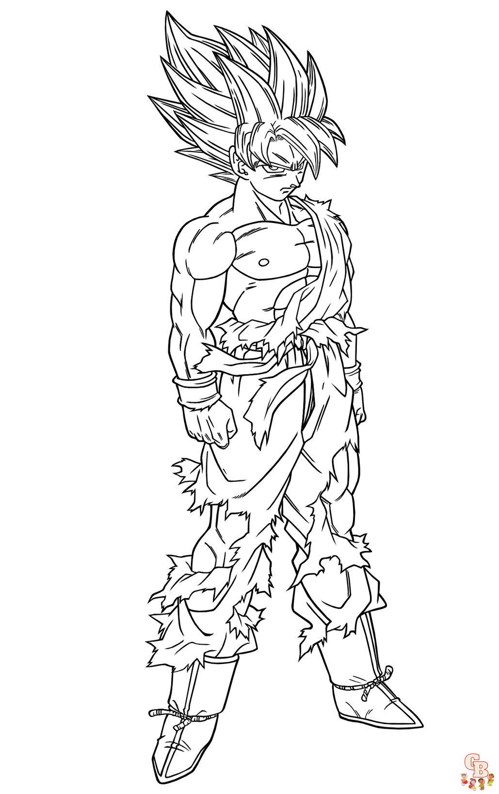 coloriage de Sangoku