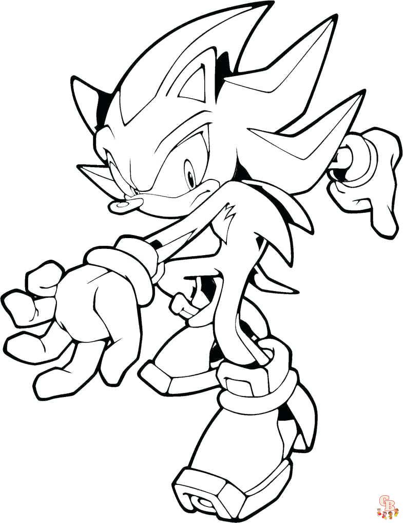 coloriage enfant sonic