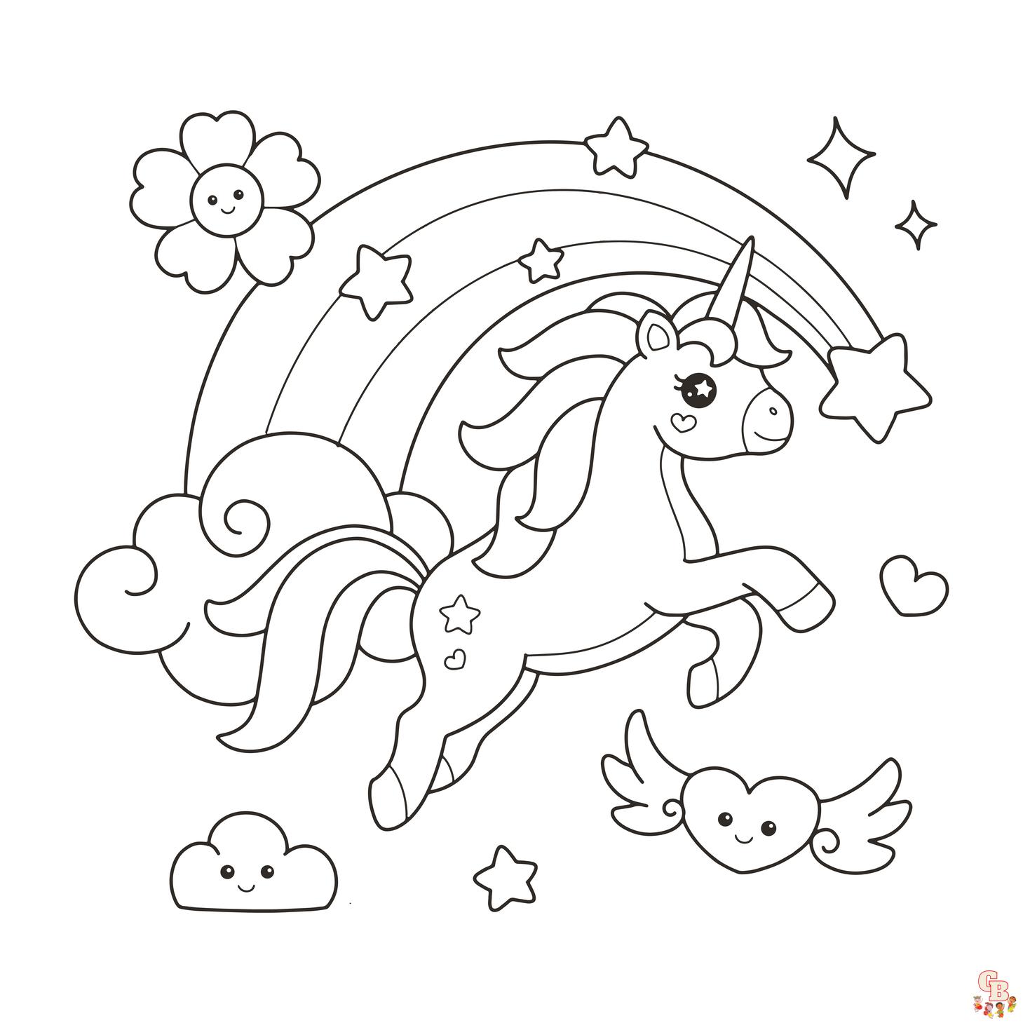 coloriage licorne