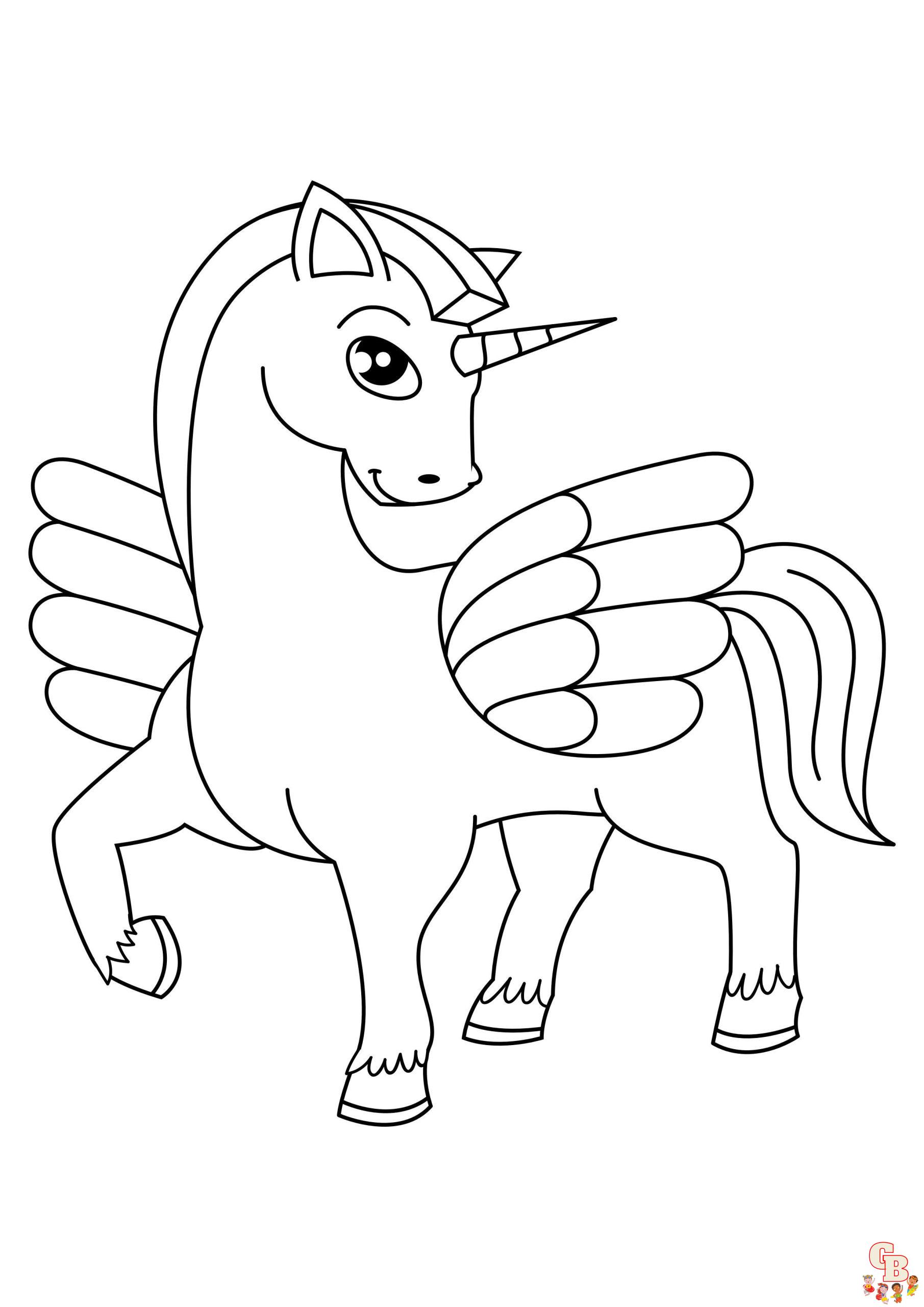 coloriage licorne