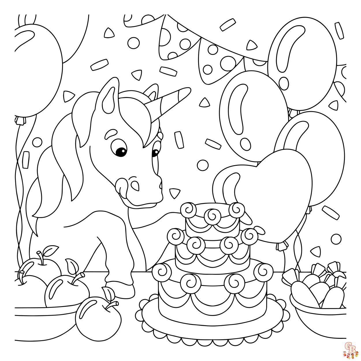 coloriage licorne