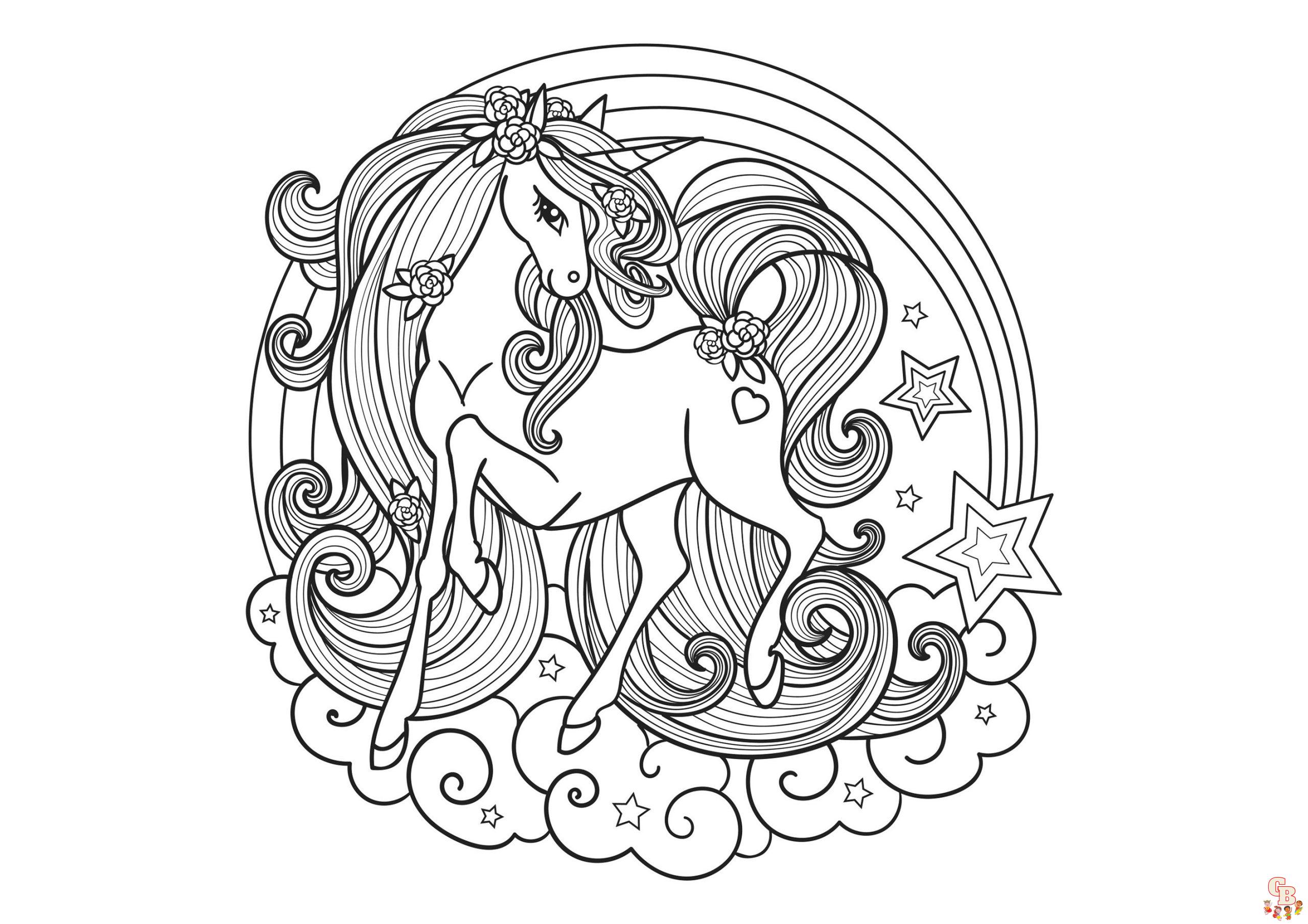 coloriage licorne