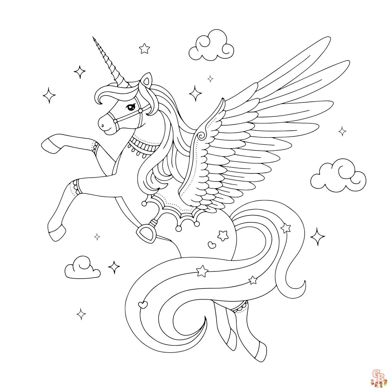 coloriage licorne