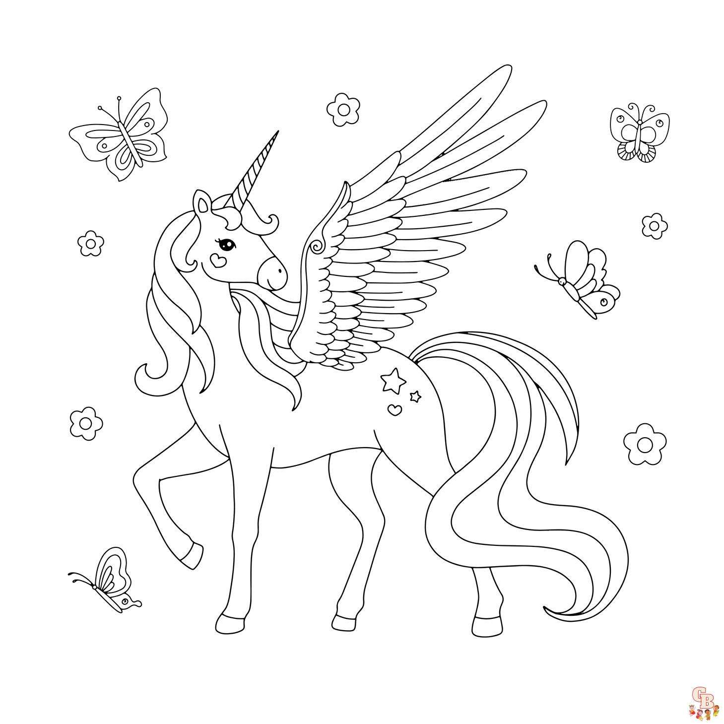 coloriage licorne