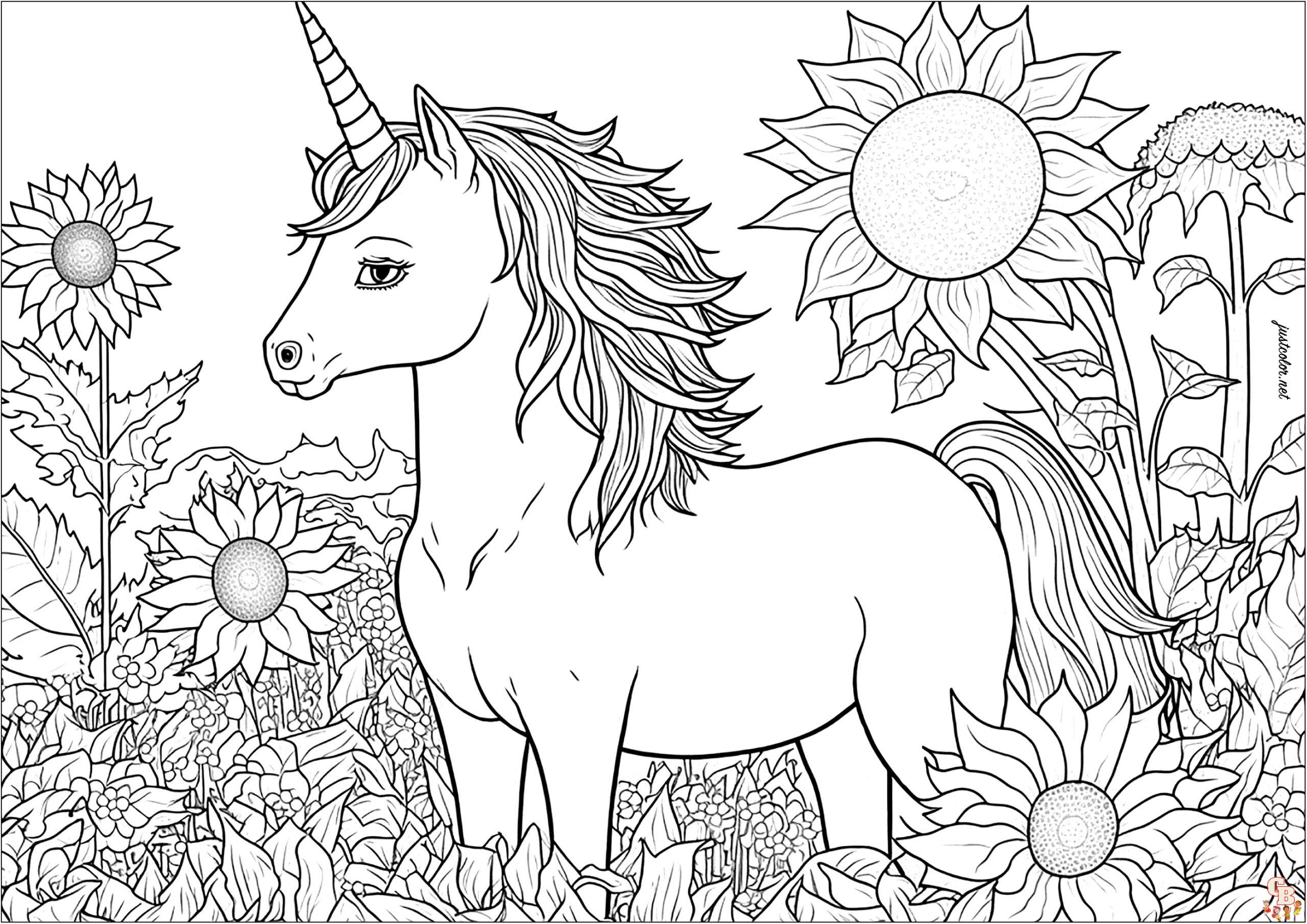 coloriage licorne