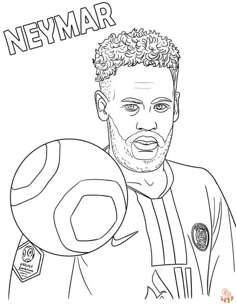 Neymar Coloring Page - Print and Color your Favorite Player