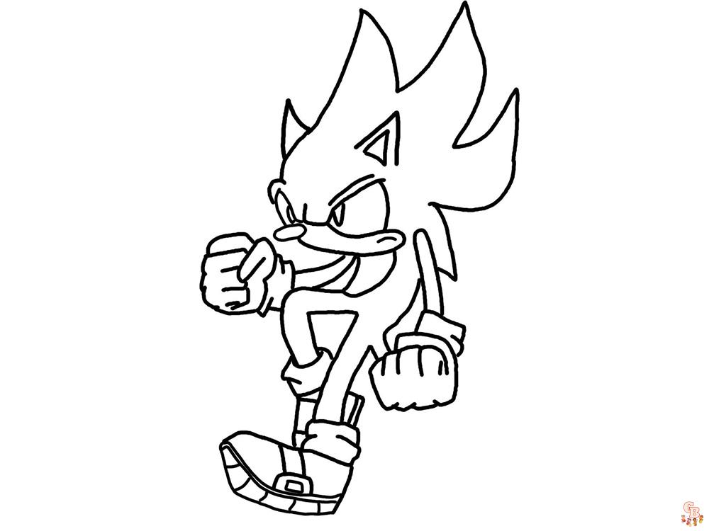 coloriage sonic