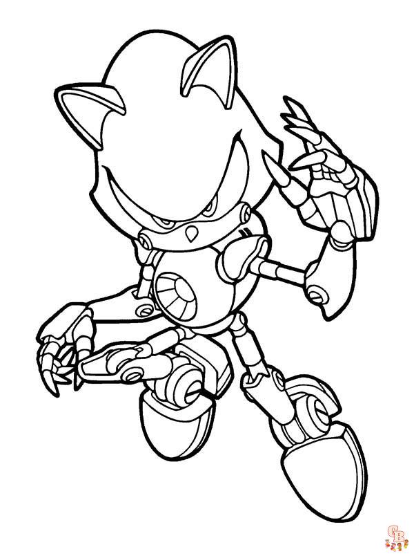 coloriage sonic