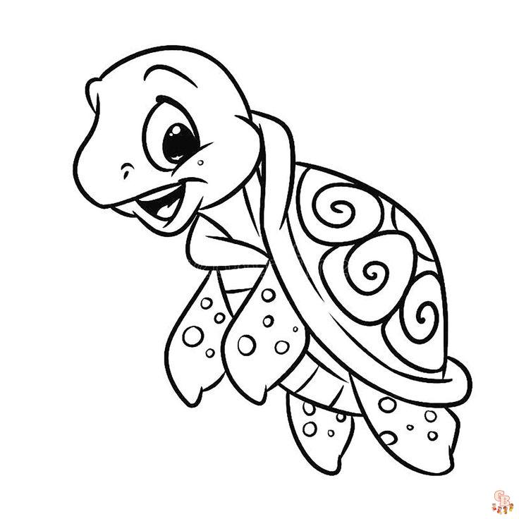 coloriage tortues