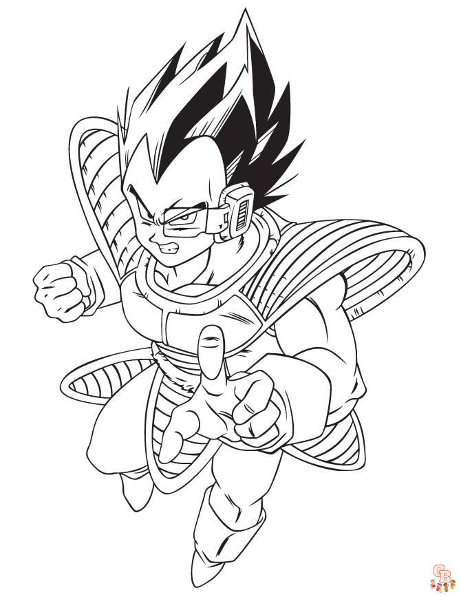 coloriage vegeta