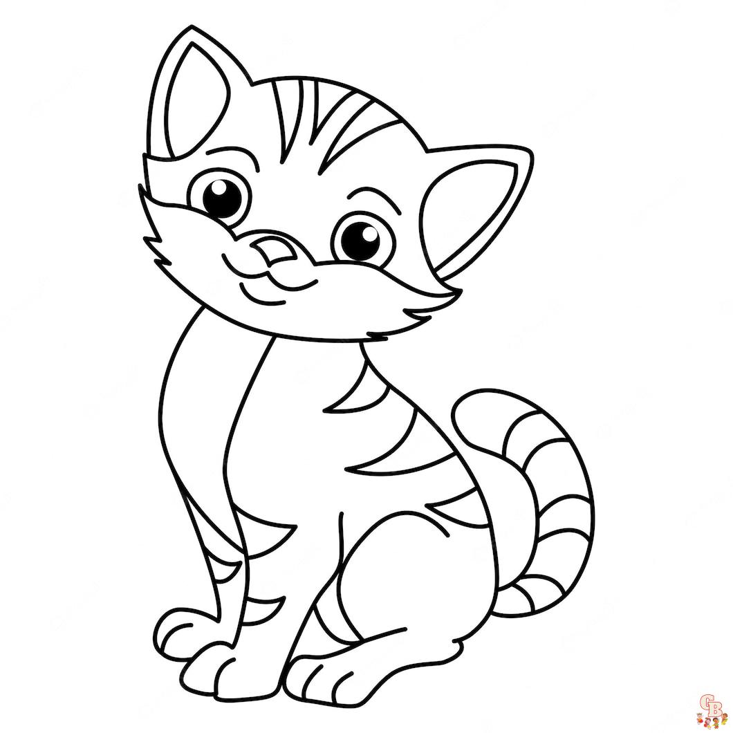 coloriages chaton