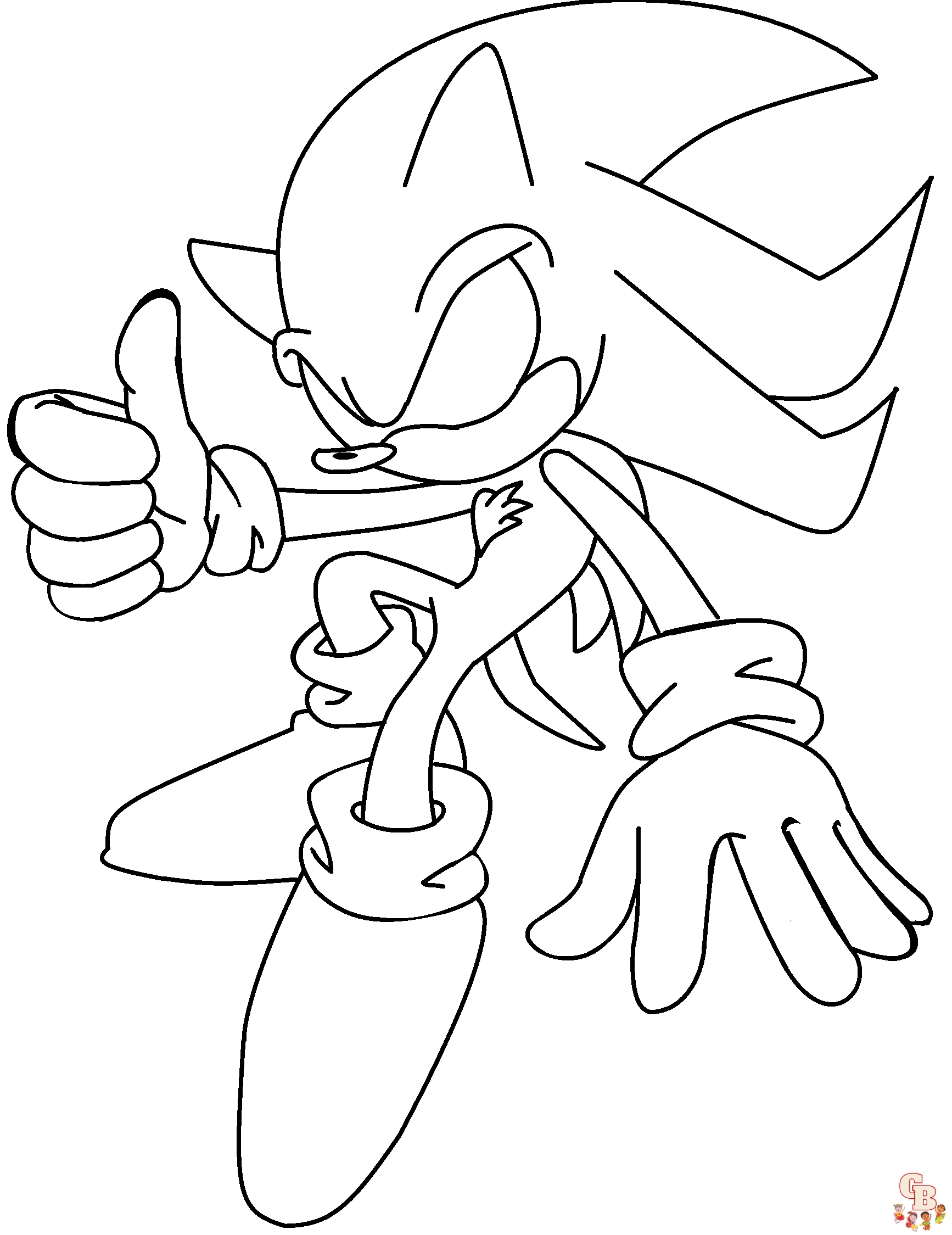 coloring sonic