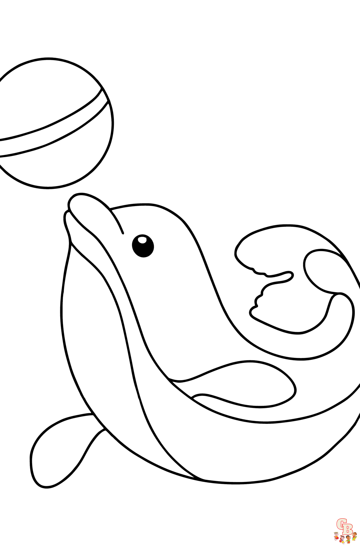 Coloriage dauphin Modèles pour enfants, adultes et en ligne gratuit