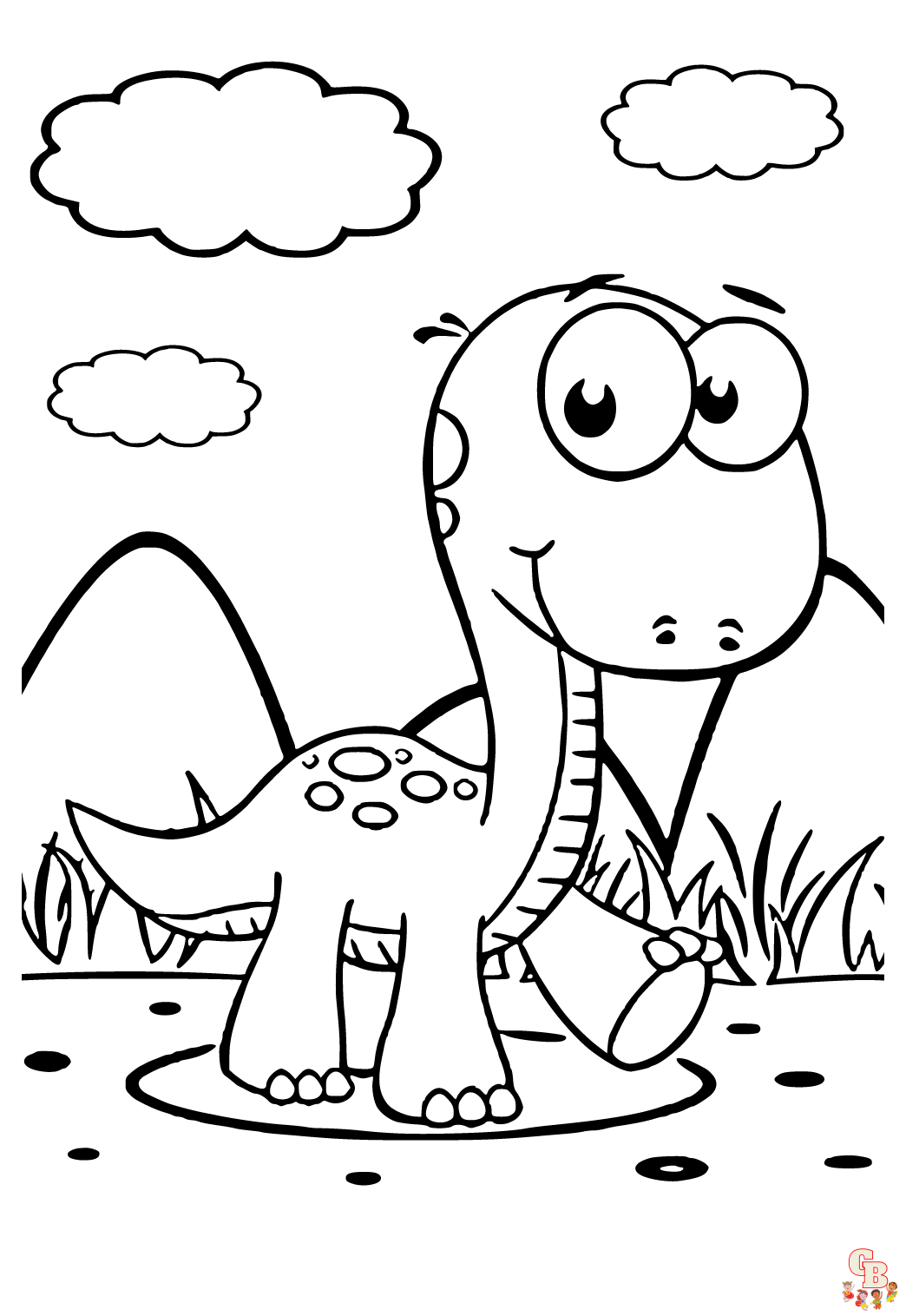 Coloriage dinosaure Activités de coloriage sur le thème des dinosaures