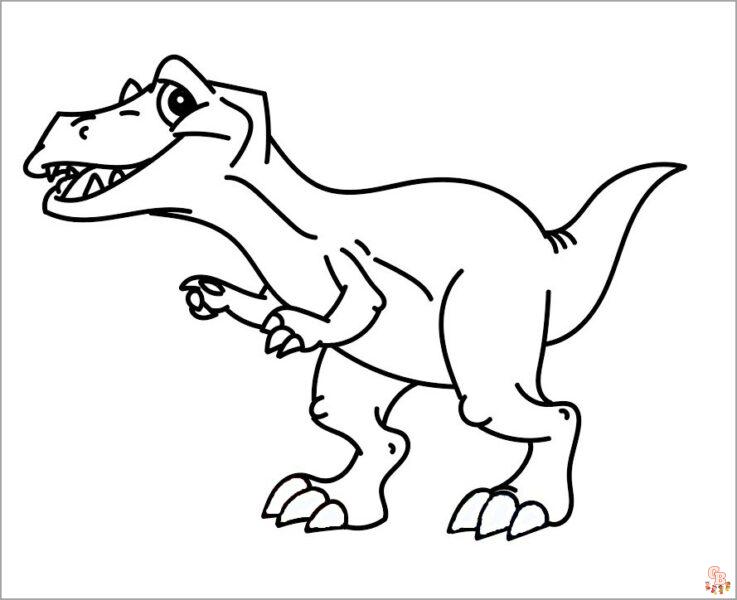 Coloriage dinosaure Activités de coloriage sur le thème des dinosaures