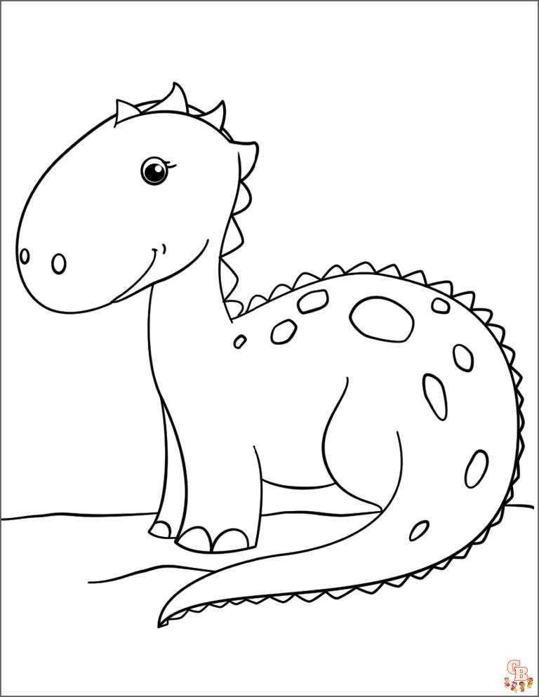 Coloriage dinosaure Activités de coloriage sur le thème des dinosaures