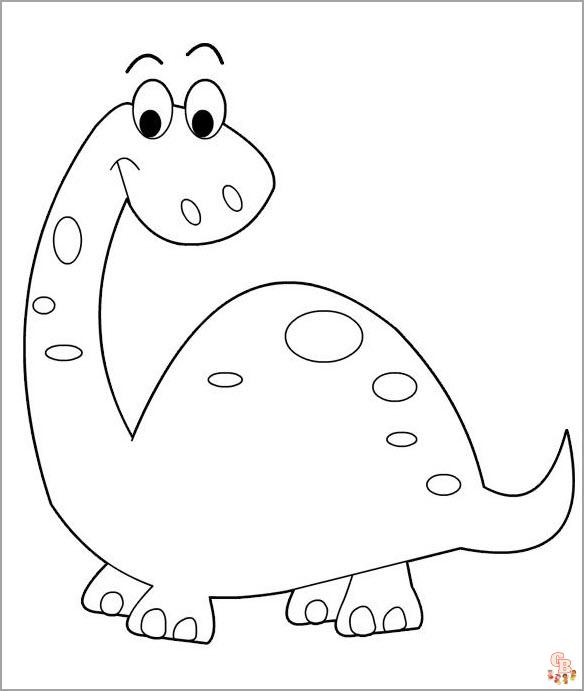 Coloriage dinosaure Activités de coloriage sur le thème des dinosaures