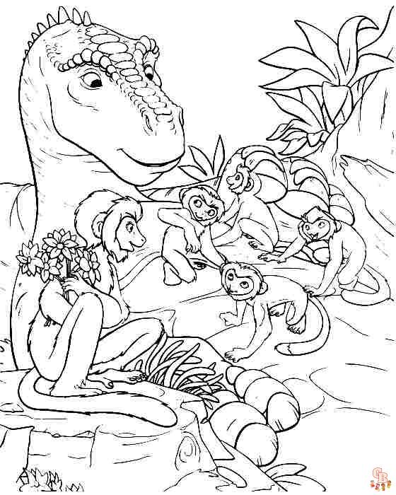 Coloriage dinosaure Activités de coloriage sur le thème des dinosaures