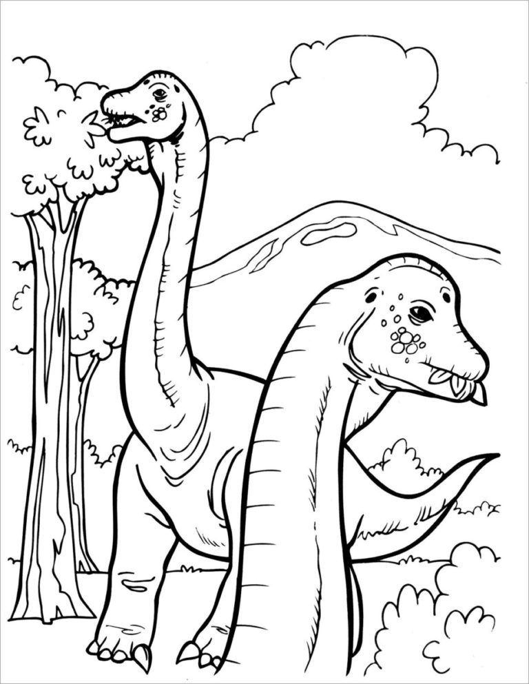 Coloriage dinosaure Activités de coloriage sur le thème des dinosaures