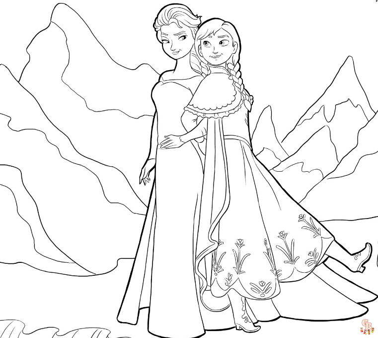 Coloriage Reine des Neiges - Coloriages Disney La Reine des Neiges 2