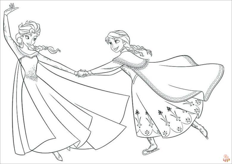 Coloriage Reine des Neiges - Coloriages Disney La Reine des Neiges 2