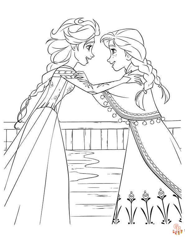 Coloriage Reine des Neiges - Coloriages Disney La Reine des Neiges 2